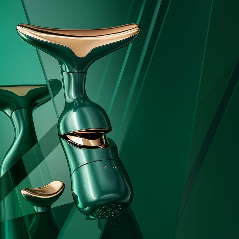 Arc, -nyak, -szem masszírozó készülék - Emerland Green