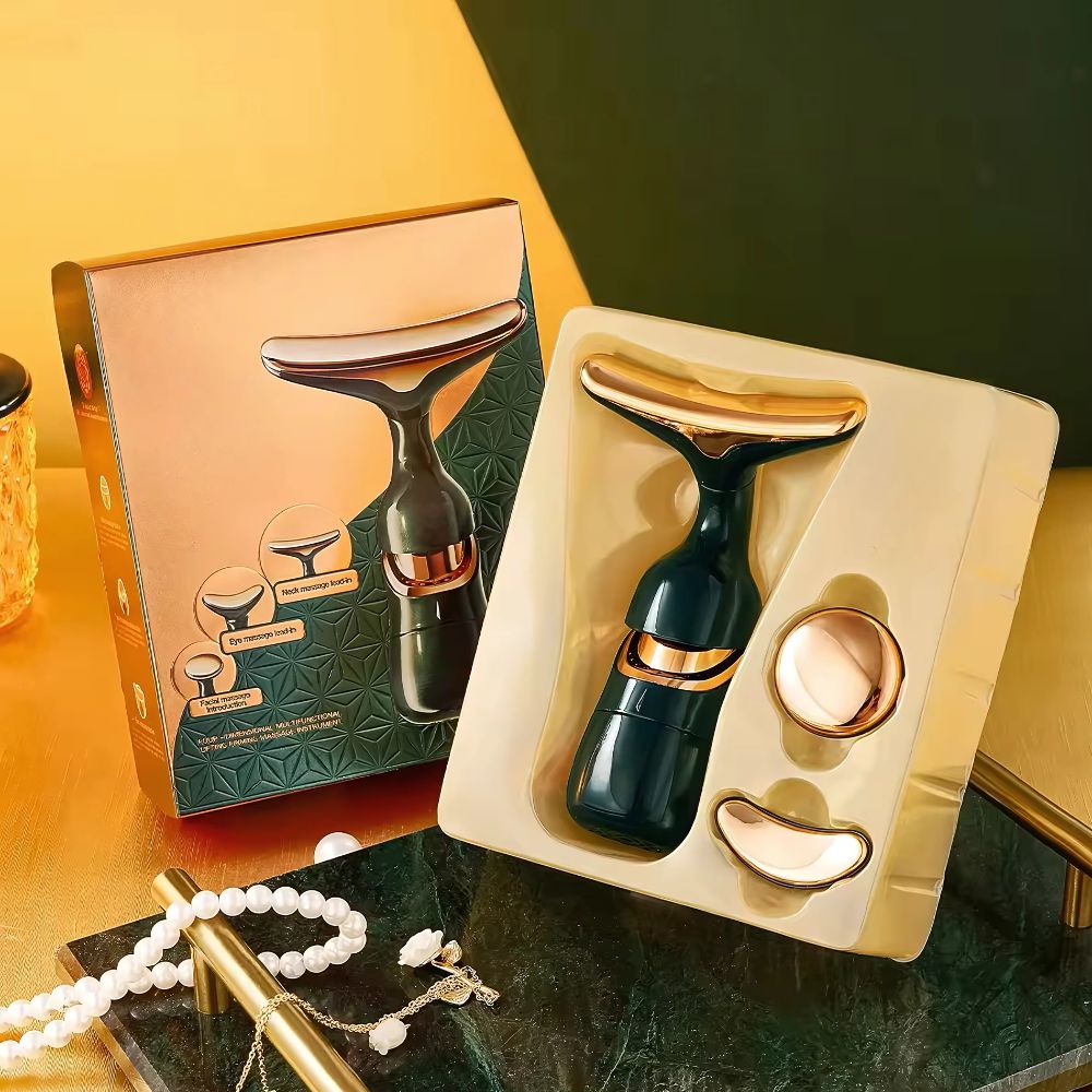 Arc, -nyak, -szem masszírozó készülék - Emerland Green